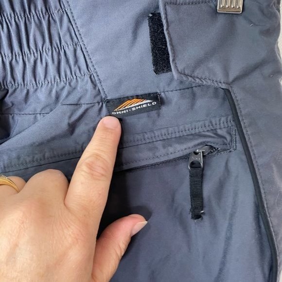 Columbia men’s ski snow pants easy on off gray blue size large Omni shield - Picture 11 of 16